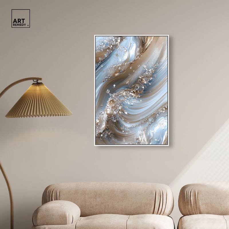 Crystal Ice Storm Canvas by Art Remedy