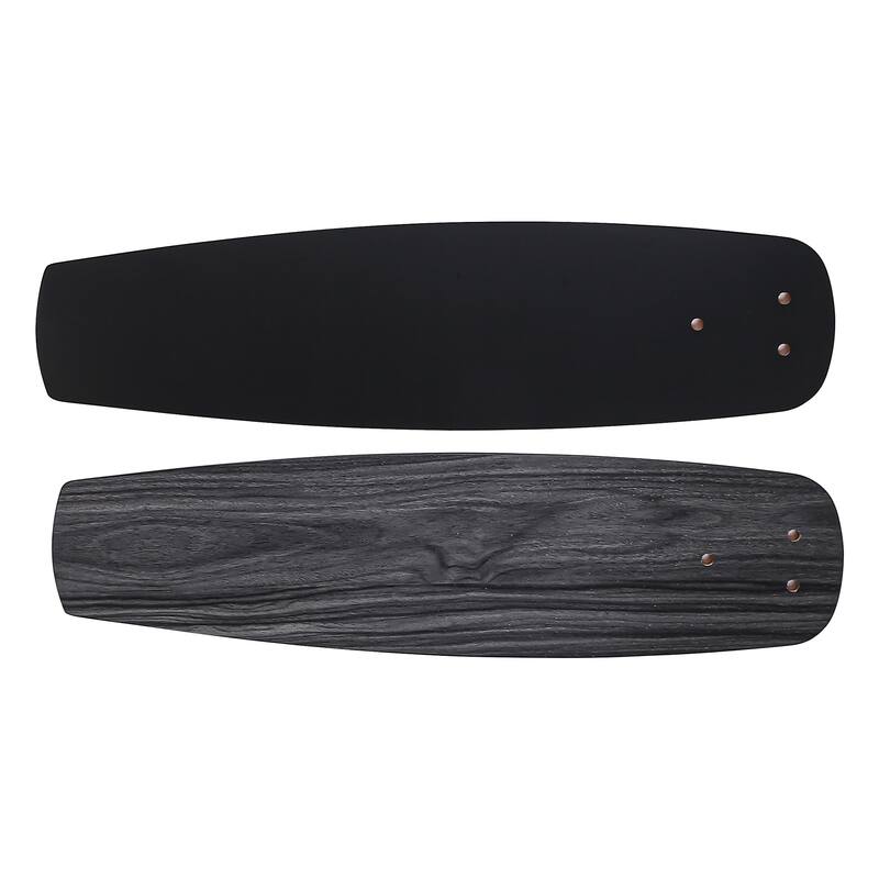 52" Black Dual Mounting Ceiling Fan with LED Light and Pull Chain