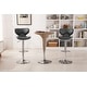 preview thumbnail 2 of 4, Roundhill Furniture Masaccio Leatherette Airlift Adjustable Swivel Barstool (Set of 2)