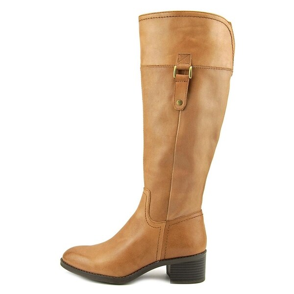 franco sarto wide calf leather boots