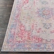 preview thumbnail 3 of 8, Vintage Distressed Oriental Pink and blue Runner Rug - 3' x 7'10" Runner