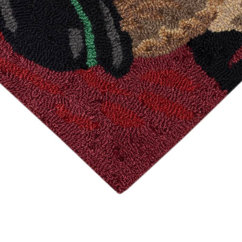 Liora Manne Frontporch Poker Pups Indoor/Outdoor Area Rug