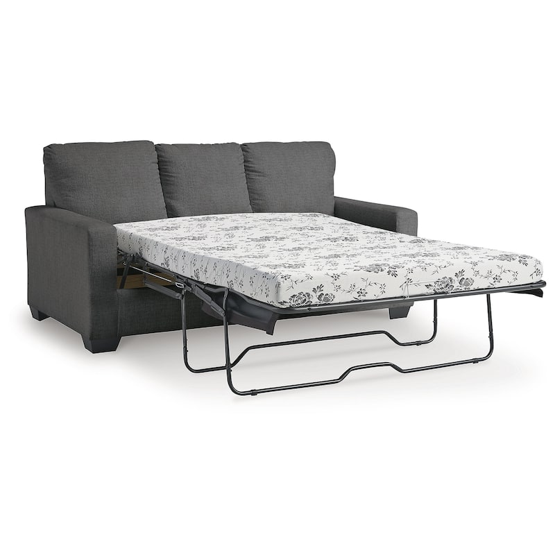 Signature Design by Ashley Rannis Pewter Full Sofa Sleeper - 76"W x 40"D x 39"H