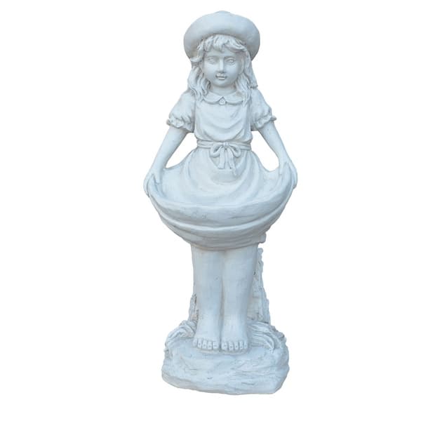 slide 2 of 4, 27" Angel Birdbath