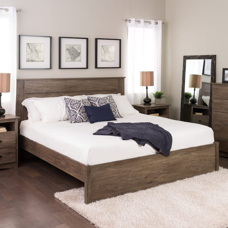 Prepac King 4-post Platform Bed with Optional Drawers