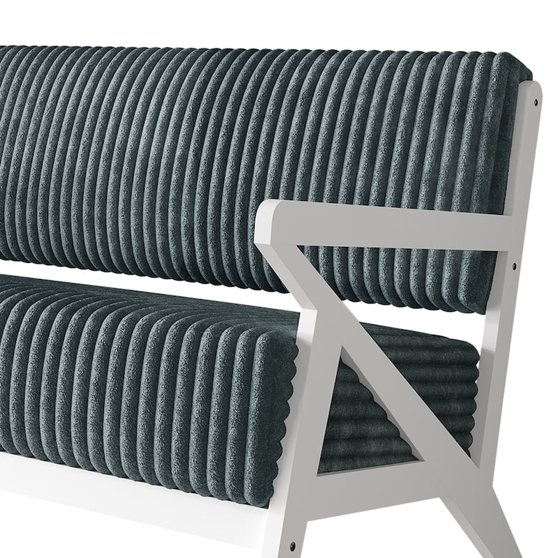 CraftPorch Chic Modern Velvet 2-Piece Upholstered Living Room Set
