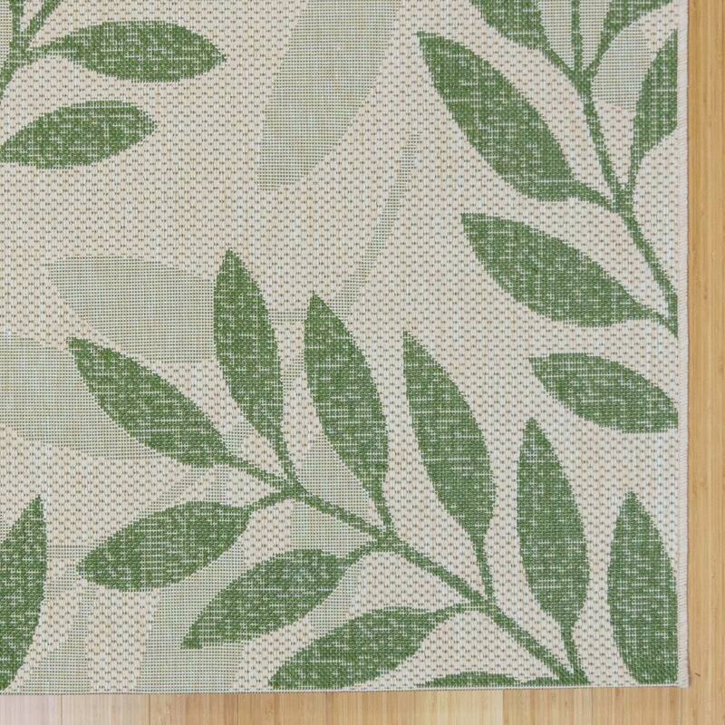 Gertmenian Solterra Nautical Coastal Tropical Weather Resistant Polypropylene Flatweave Indoor/ Outdoor Area Rug Collection