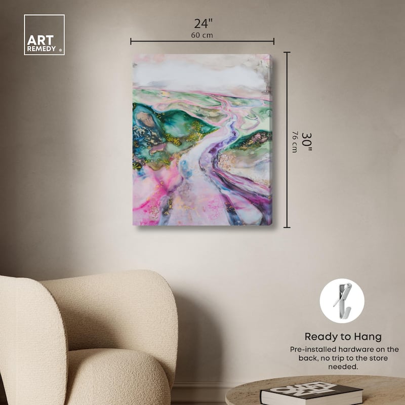 Noir Pulse II Canvas by Art Remedy, Gallery Wrapped