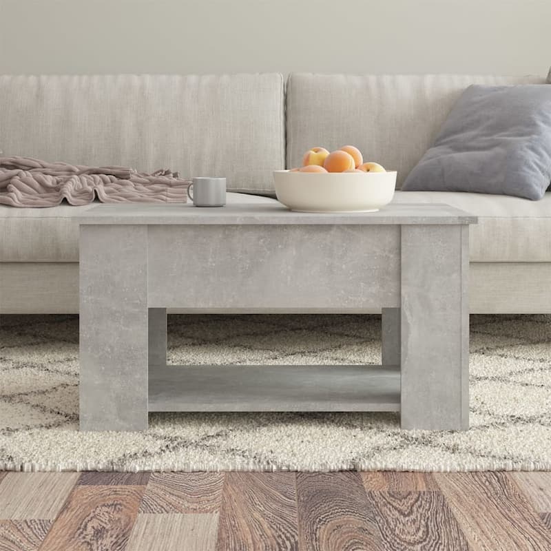 vidaXL Coffee Table Lift Top End Table Accent Side Sofa Table Engineered Wood - 31.1" x 19.3" x 16.1"