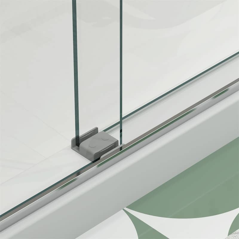 Bypass Sliding Shower Door with 5/16" Tempered Glass