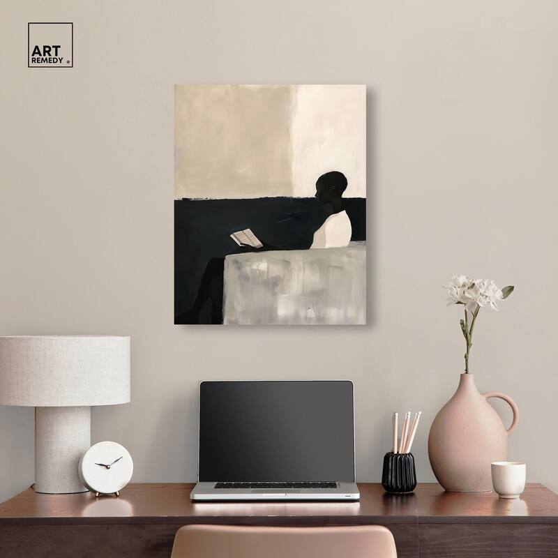 Void Reader III Canvas by Art Remedy, Gallery Wrapped