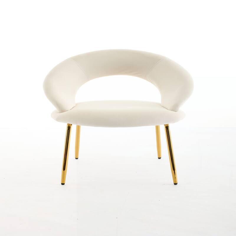 Set of 1 Velvet Fabric Dining Chairs