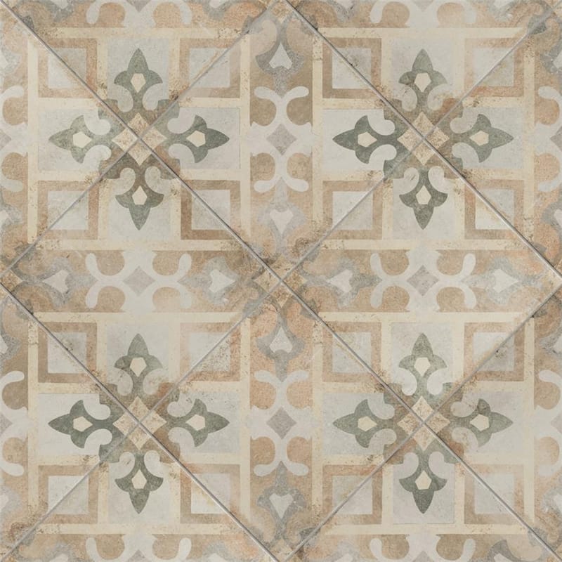 Merola Tile D'Anticatto Decor Laterza 8-3/4" x 8-3/4" Porcelain Floor and Wall Tile