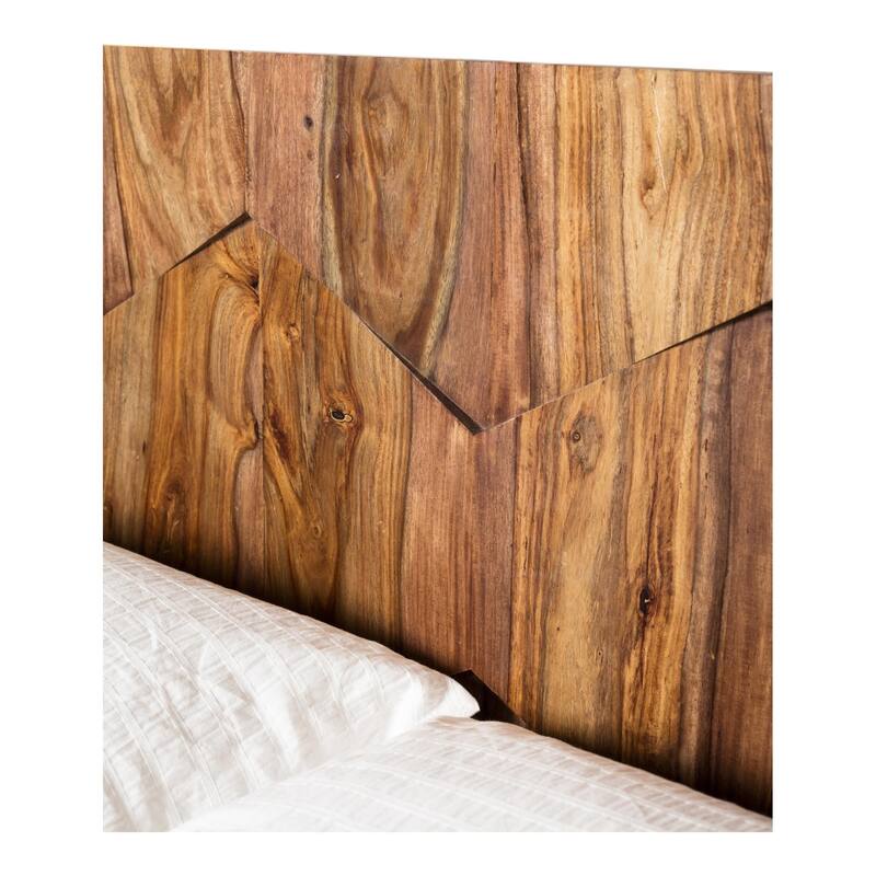 King Size Bed - Modern Upholstered Platform Bed with Wooden Frame & Storage - HomeStock