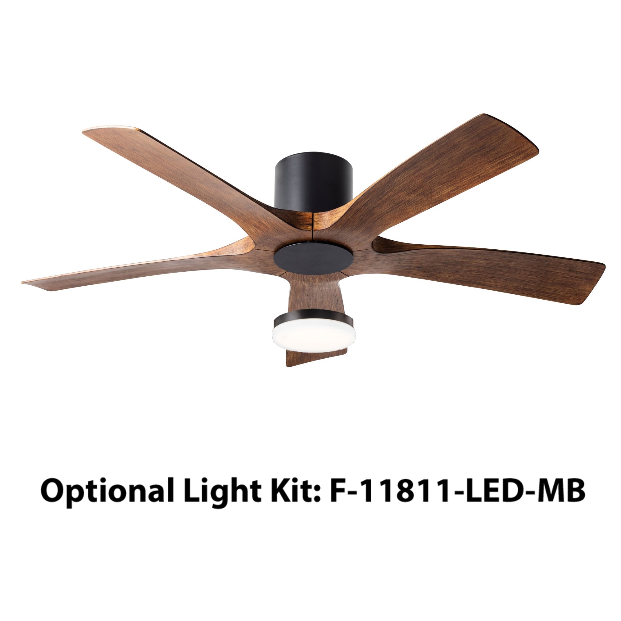 Aviator Indoor And Outdoor 5 Blade Smart Flush Mount Ceiling Fan 54in With Wall Control Light Kit Sold Separately Overstock 31290313