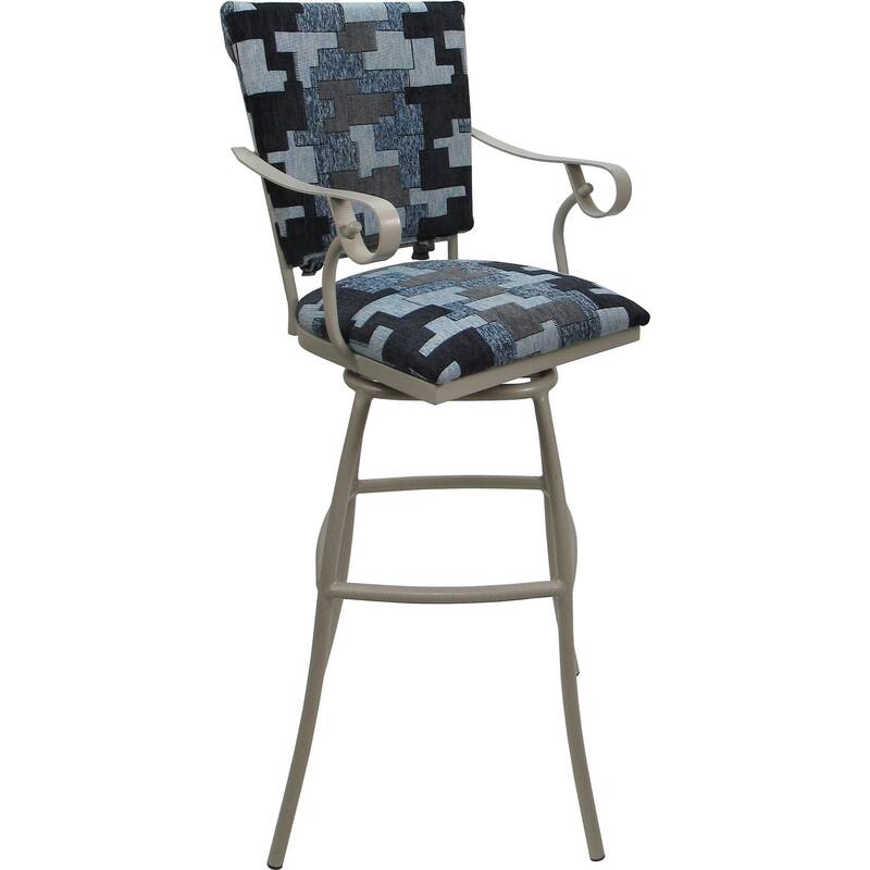 Set of 3 Outdoor Indoor Bar Stool Counter Extra Tall - Jenna PB Arms