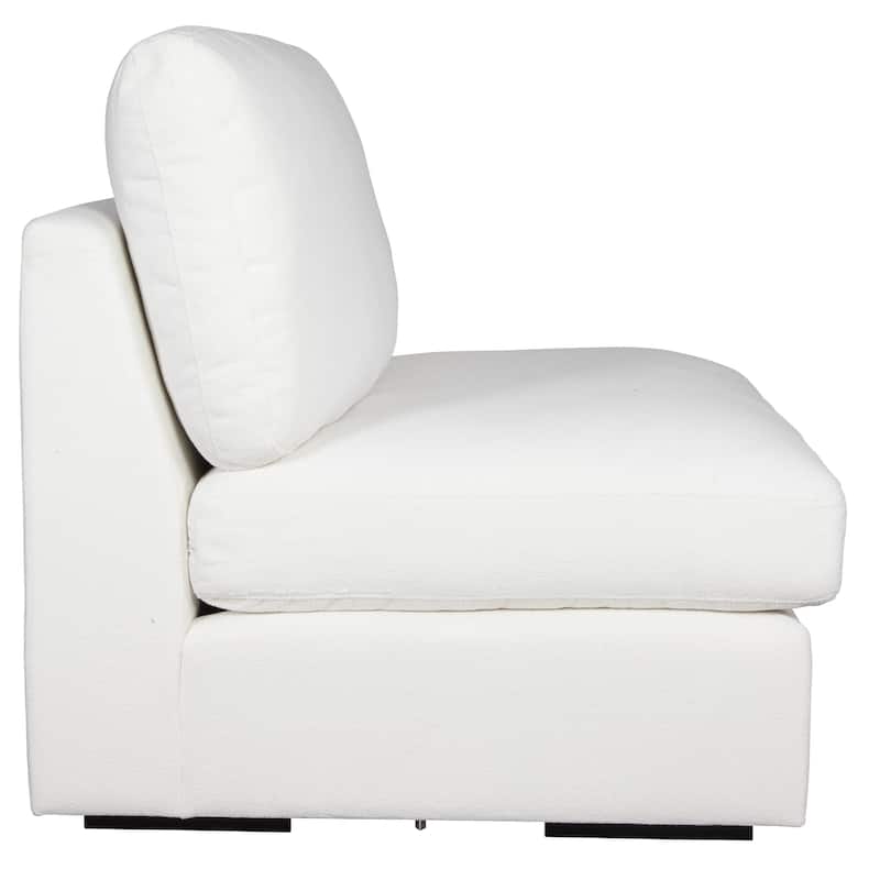 Uttermost Refuge Armless Arctic White Sofa - 30"Hx 40"Wx 37.5 "D