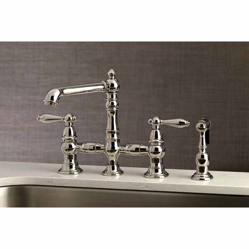Kingston Brass English Country Kitchen Faucet with Side Sprayer
