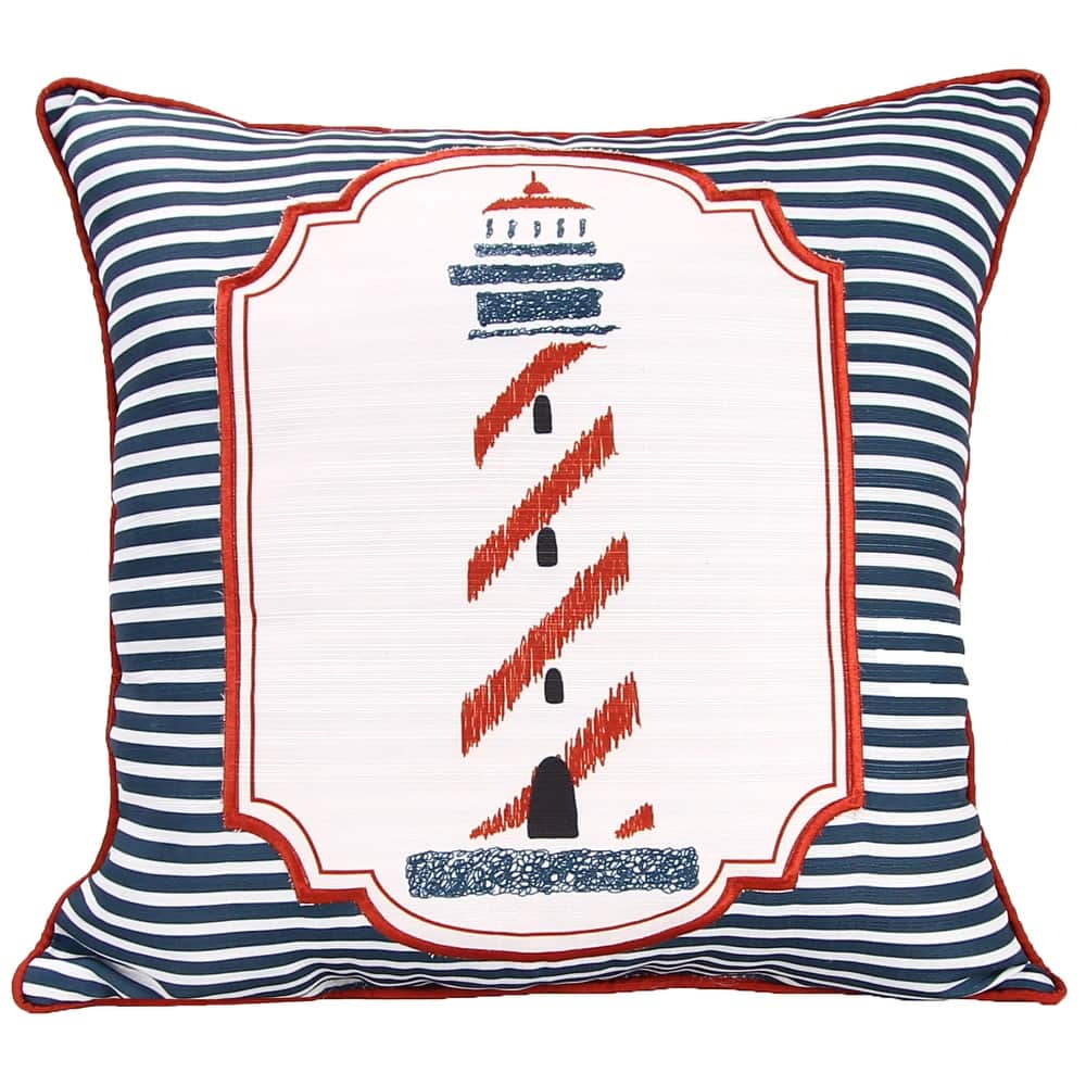20" x 20" Nautical Indoor Throw Pillow with Welt