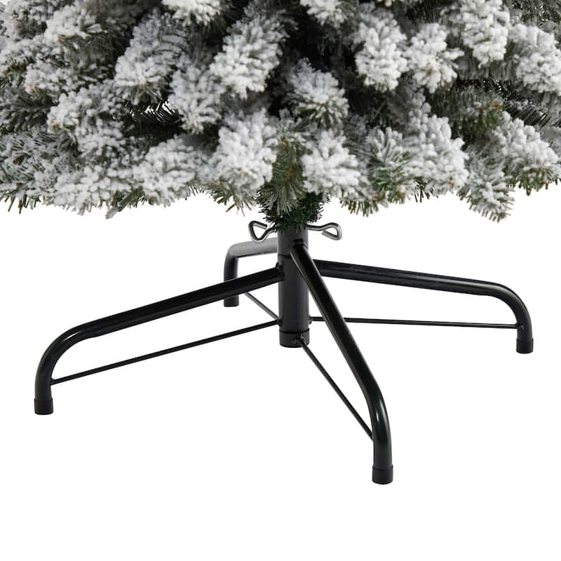 7Ft Pencil Christmas Tree with Lights - Artificial Holiday Tree, Slim Design, 400 LED Lights, Bendable Branches - White - 84