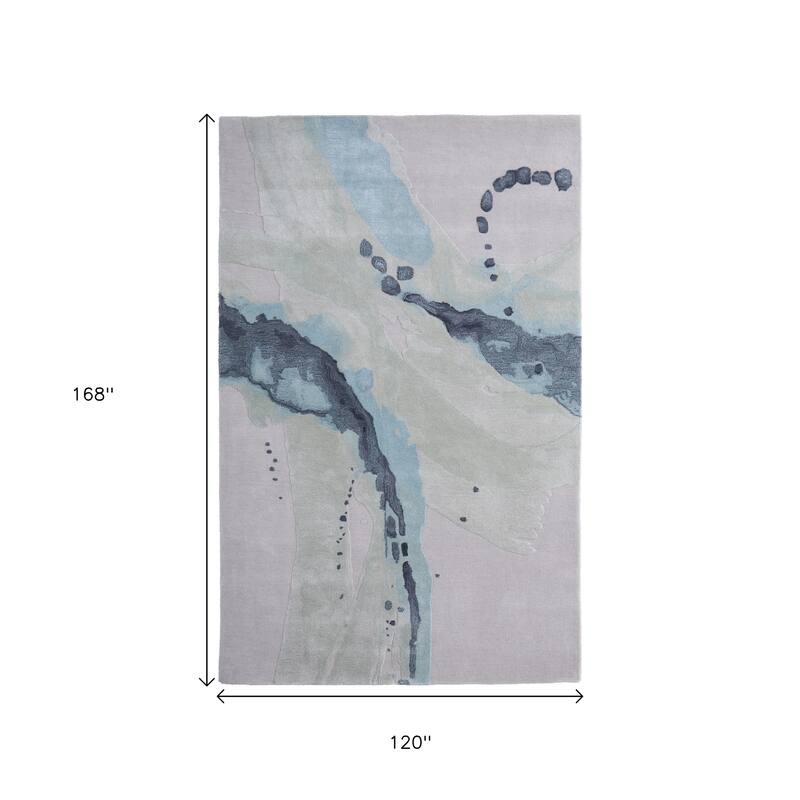HomeRoots Abstract Bohemian Rectangle Area Rug