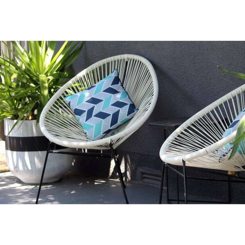 Acapulco Chair. Set of 2 - H34.5x W28.5x D32.75