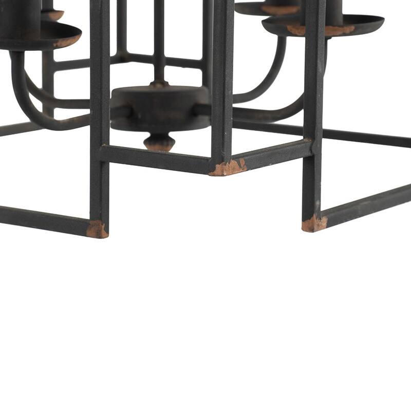 17.3x17.3x28.7" Malin Entry 4-Light Chandelier, Hanging Light Fixture, Bulb Not Included