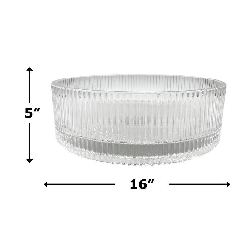 Cowrie Tempered Glass Circular Vessel Bathroom Sink