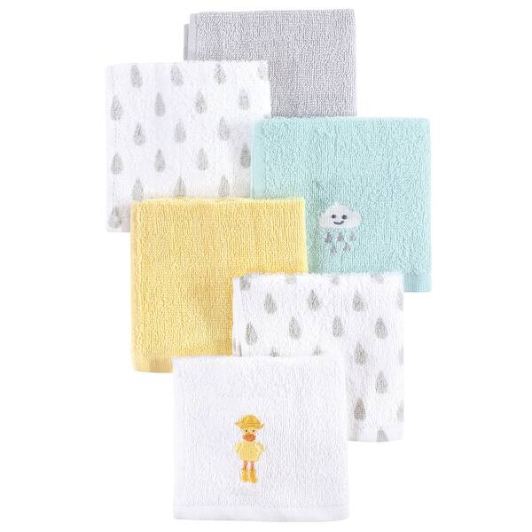 slide 1 of 1, Hudson Baby Infant Unisex Super Soft Cotton Washcloths, Rain Duck, One Size - Rain Duck - One Size One Size - Rain Duck