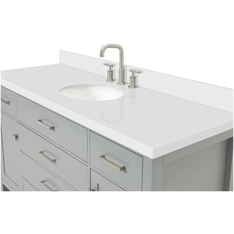 Ariel H061SWQOVO Bristol 61" Free Standing Single Oval Basin Vanity