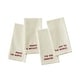 preview thumbnail 9 of 14, Joyful Sentiment Christmas/Holiday Embroidered Napkins, Set of 4 - 17x17