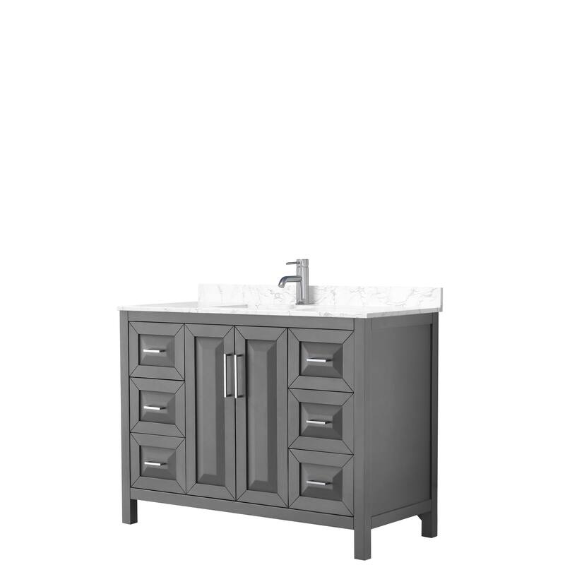 Daria 48 Inch Single Vanity, Cultured Marble Top