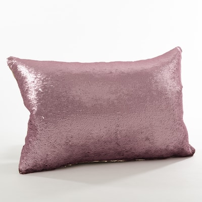 Sirun Collection Sequin Mermaid Design Throw Pillow