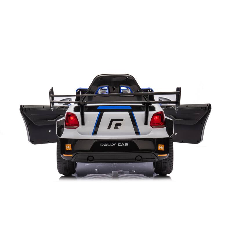 Remote Control Kids Ride On Car, 12V Battery Powered with Music, Lights, and Openable Doors
