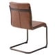 preview thumbnail 6 of 6, NPD Furniture Cooper Faux Leather Chair Rubber Gold Frame (Set of 2)