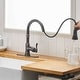 preview thumbnail 24 of 30, Pull Down Kitchen Faucet Single Handle Modern One Hole Kitchen Sink Faucets With Pull Down Sprayer Basin Tap With Deck Plate