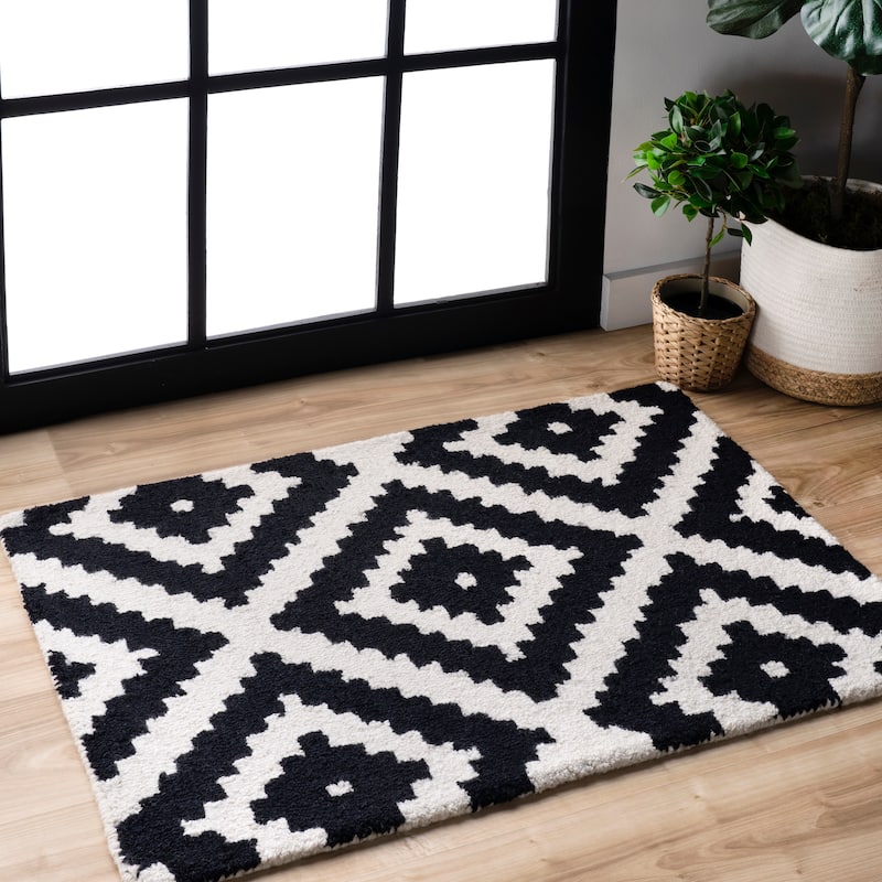 Nuloom Kellee Hand Tufted Geometric Wool Area Rug