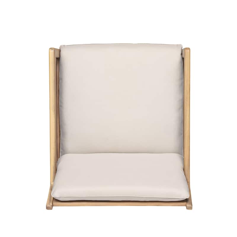 Christopher Knight Home - Isolde Outdoor Acacia Wood Chat Set with Cushions