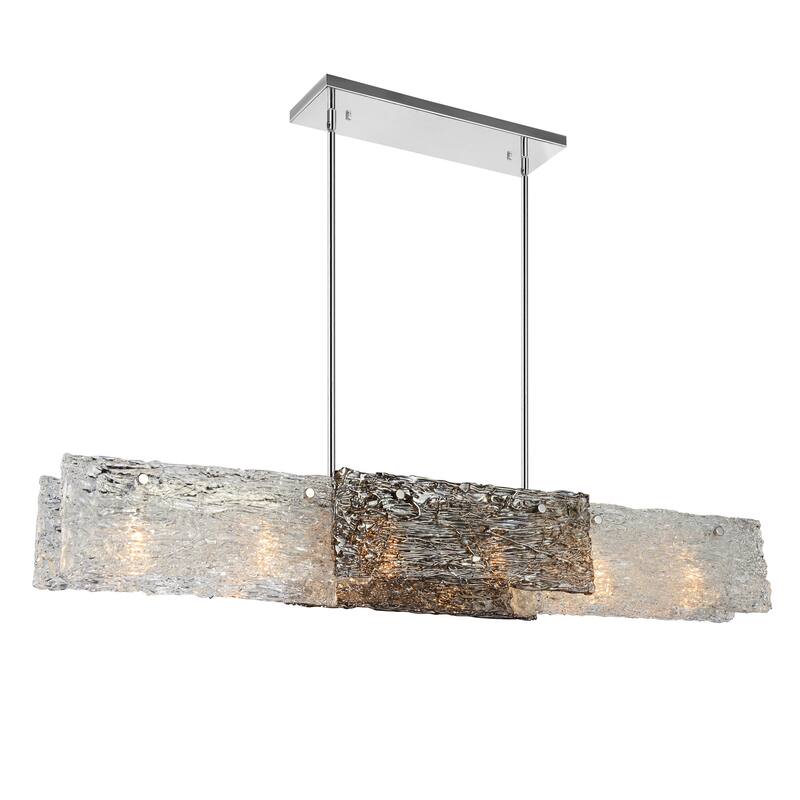 Wilma 6 Light Down Chandelier With Chrome Finish - Chrome