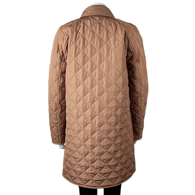 Burberry Tything Diamond Quilted Long Jacket