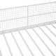 preview thumbnail 11 of 10, Versatile Design Twin over Full Metal Bunk Bed with Ladder and Wardrobe-White