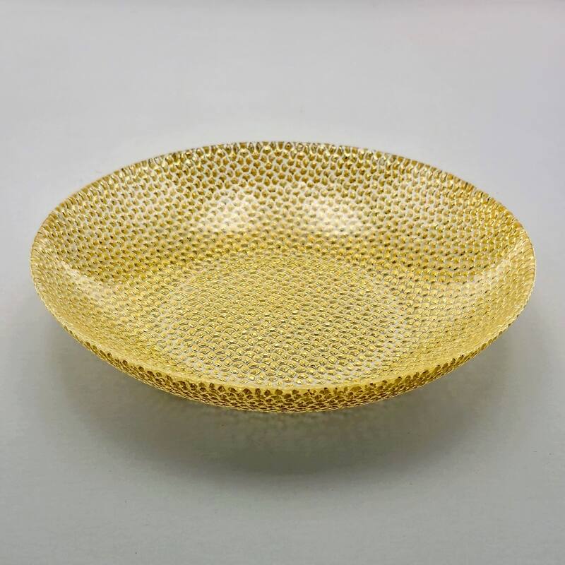 Stylish Glass Soup Plates with Pebble Design Perfect for Serving Soup Salads or Pasta