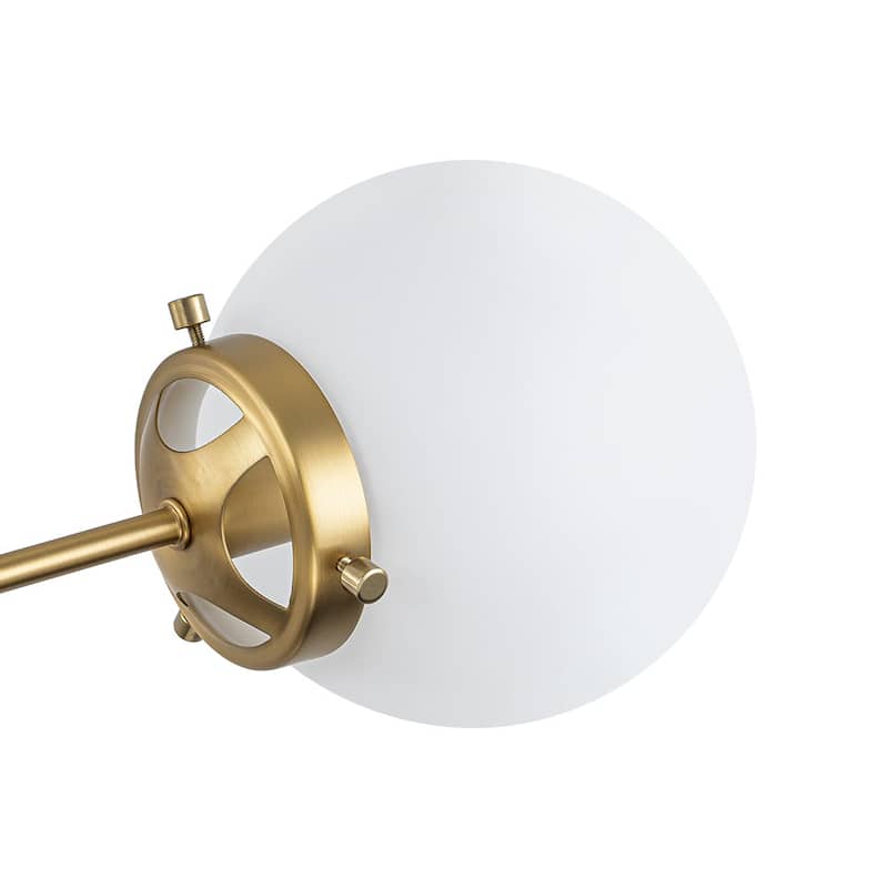 Glam 12-Light Frosted Glass Bubble Round Sputnik Chandelier 34in