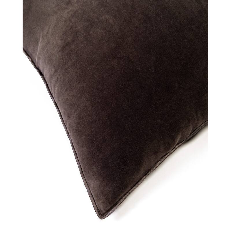 Selene, Cotton, Charcoal, Pillow - Charcoal Grey