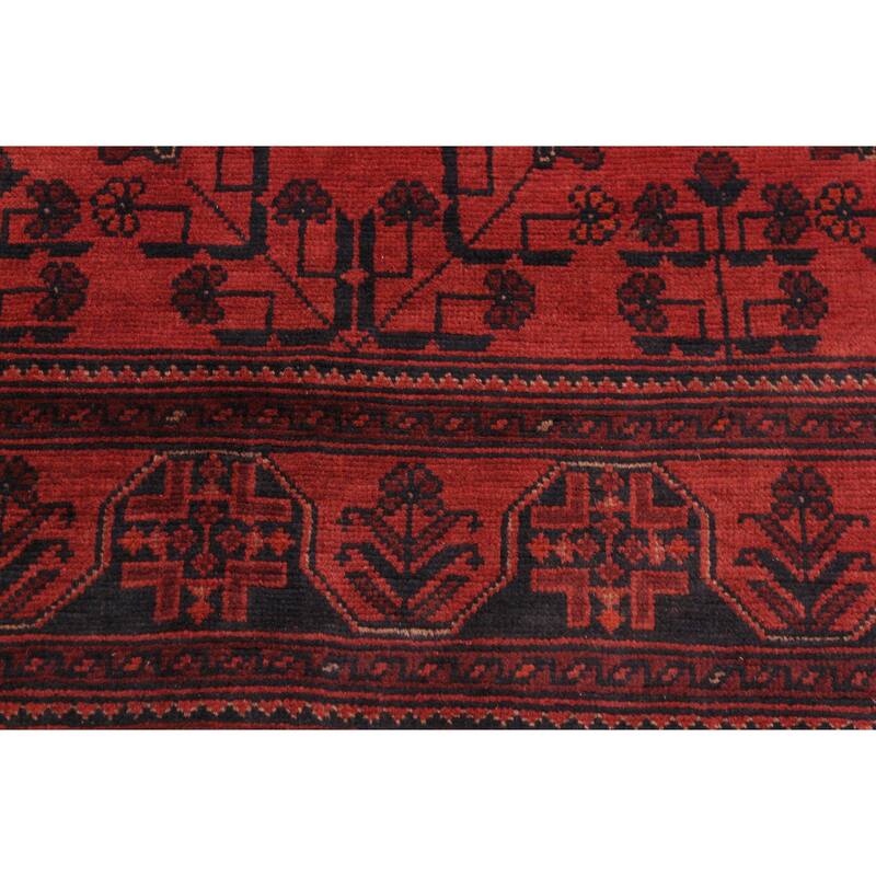 Southwestern Biljik Khal Mohammadi Bristol Red/Black Rug - 4'2'' x 6'4''
