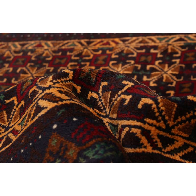 Teimani Beige, Red Rug 3'8" x 6'3" - 3'8 x 6'3