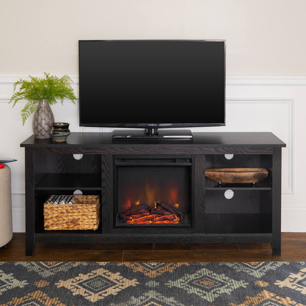 Walker Edison Roosevelt 58-inch Fireplace TV Stand
