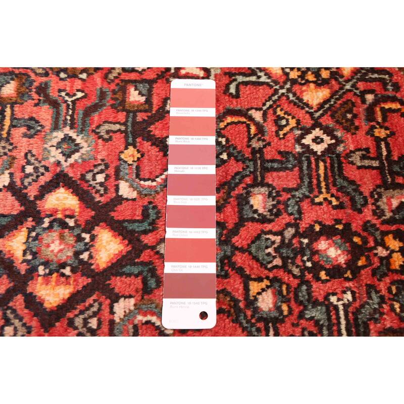 ECARPETGALLERY Hand-knotted Andelz Red Wool Rug - 3'3 x 10'0