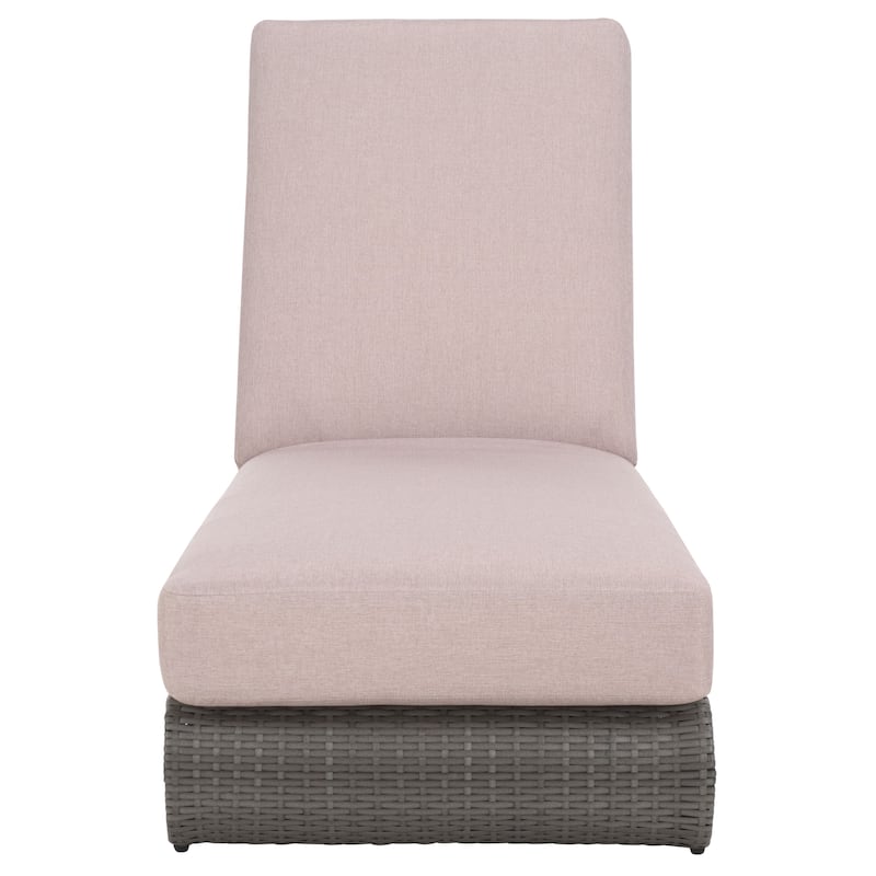 SAFAVIEH Outdoor Vale Chaise Lounge Chair with Cushion - 24"W x 78"D x 31"H