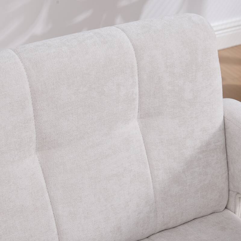 Modern Minimalist Single Armchair, Upholstered Accent Chair for Living Room, Bedroom, Office, Nordic Style Single Sofa Chair